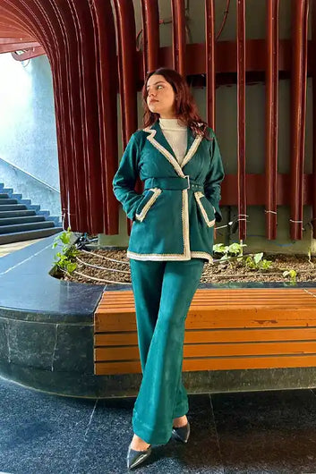 Royale Green Coat style Coord