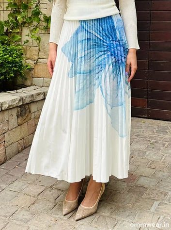 Oceanic Blue Skirt set
