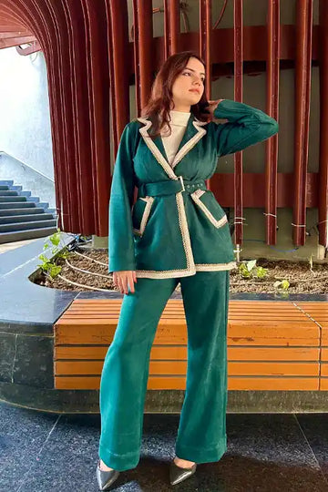 Royale Green Coat style Coord